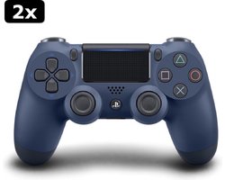 2x Sony DualShock 4 Controller V2 - PS4 - Blauw