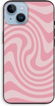 Case Company® - Hoesje geschikt voor iPhone 14 hoesje - Swirl Roos - Biologisch Afbreekbaar Telefoonhoesje - Bescherming alle Kanten en Schermrand