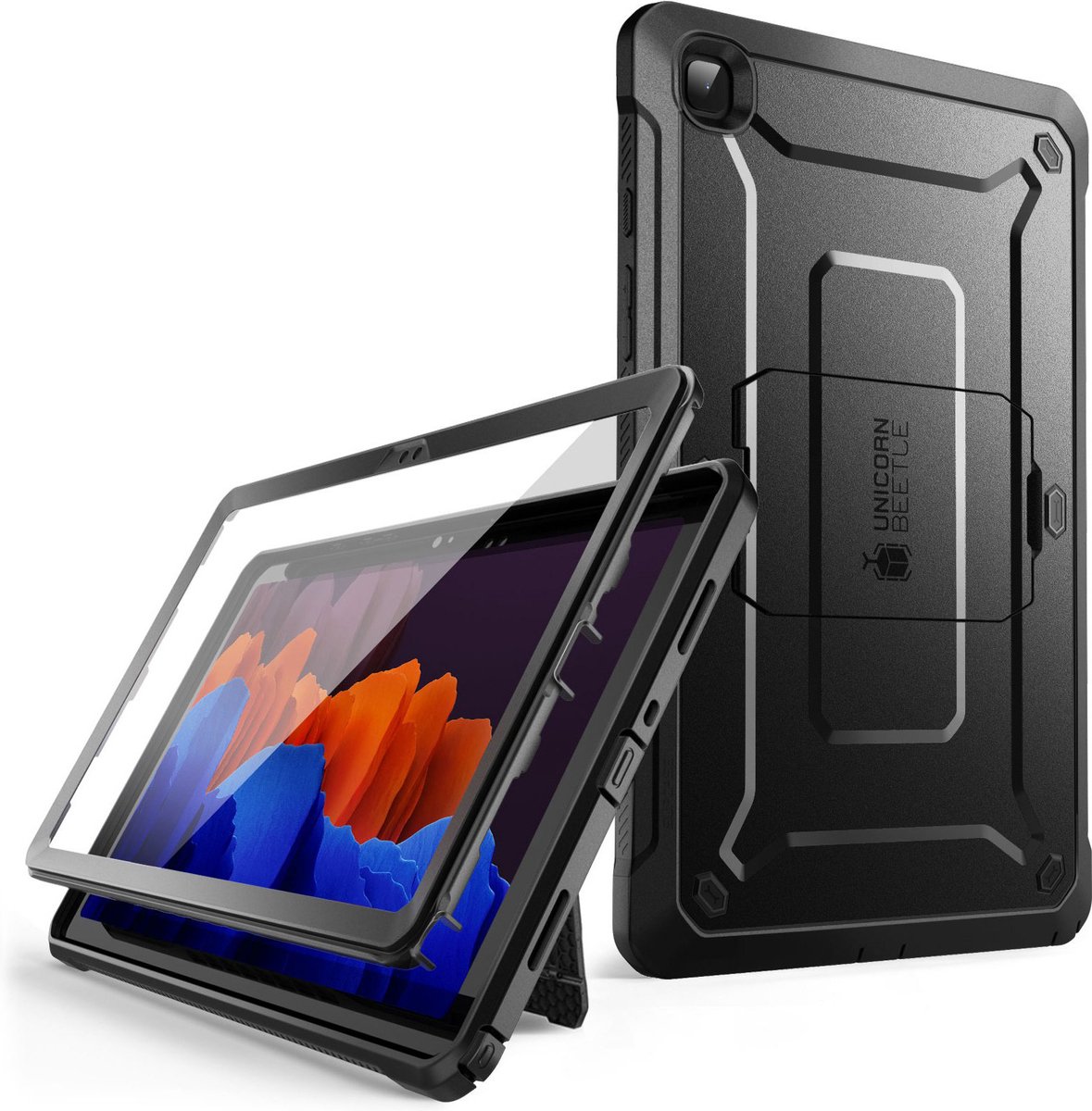Samsung Galaxy Tab A7 (2020) Rugged Case hoesje - Supcase - Zwart - Kunststof