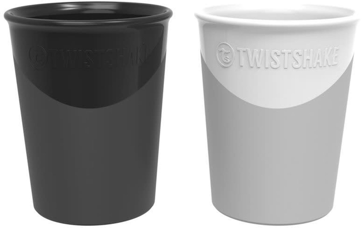 Twistshake Drinkbeker 170ml Black/white