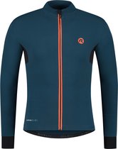 Rogelli Distance Fietsshirt - Lange Mouwen - Heren - Blauw, Oranje - Maat XL