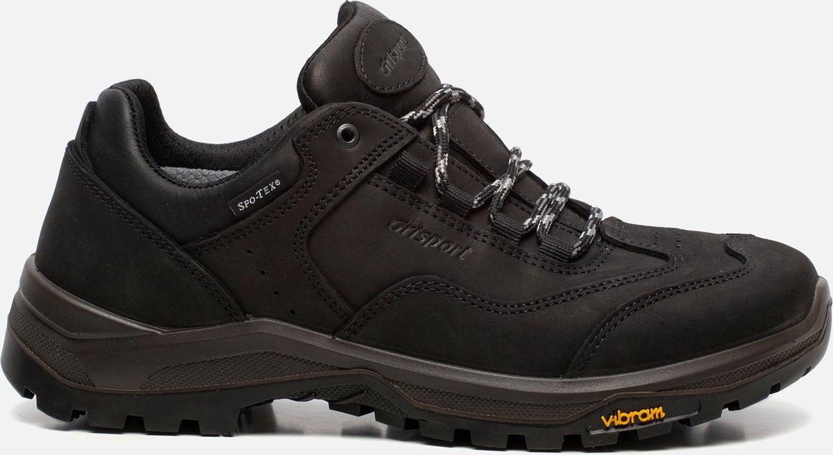 Grisport Walker Low wandelschoenen Nubuck Heren Zwart