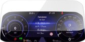 kwmobile beschermfolie voor auto dashboard - Bescherming tegen krassen, vuil en stof - geschikt voor VW Golf 8 GTI GTD GTE (2020 2021) - Van gehard glas