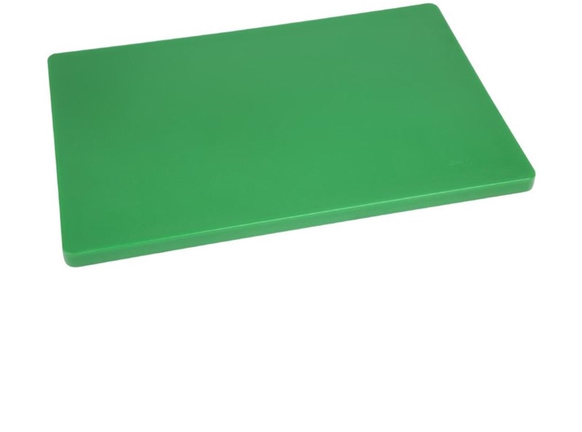 Hygiplas Kleurcode Lage Dichtheid Snijplank 2x45x30cm Groen DM006 - Dikke Plank - Horeca