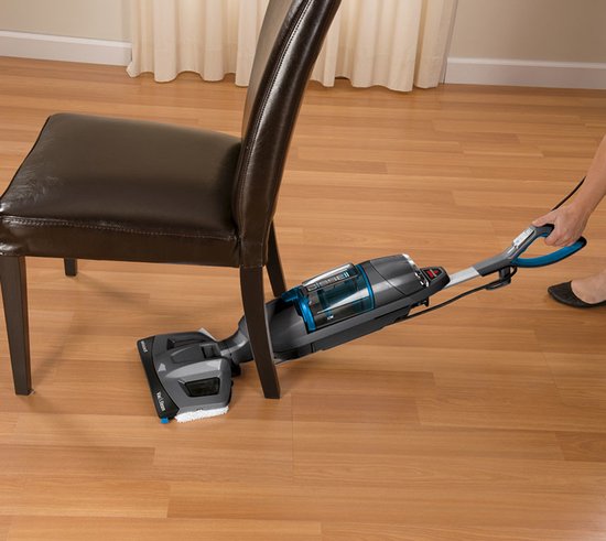 BISSELL Vac & Steam Stoomreiniger en Stofzuiger - 2 in 1 Vacuum Cleaner - Stoomklaar in 30 Seconden - Hygiënische Reiniging - Stoom Dweil - Vlekkenreiniger voor Harde Vloeren - 1977N