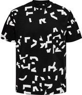 Only & Sons Jake Letter AOP T-shirt Mannen - Maat S