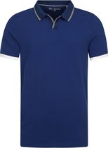 Blue Industry - M28 Polo Blauw - Modern-fit - Heren Poloshirt Maat L