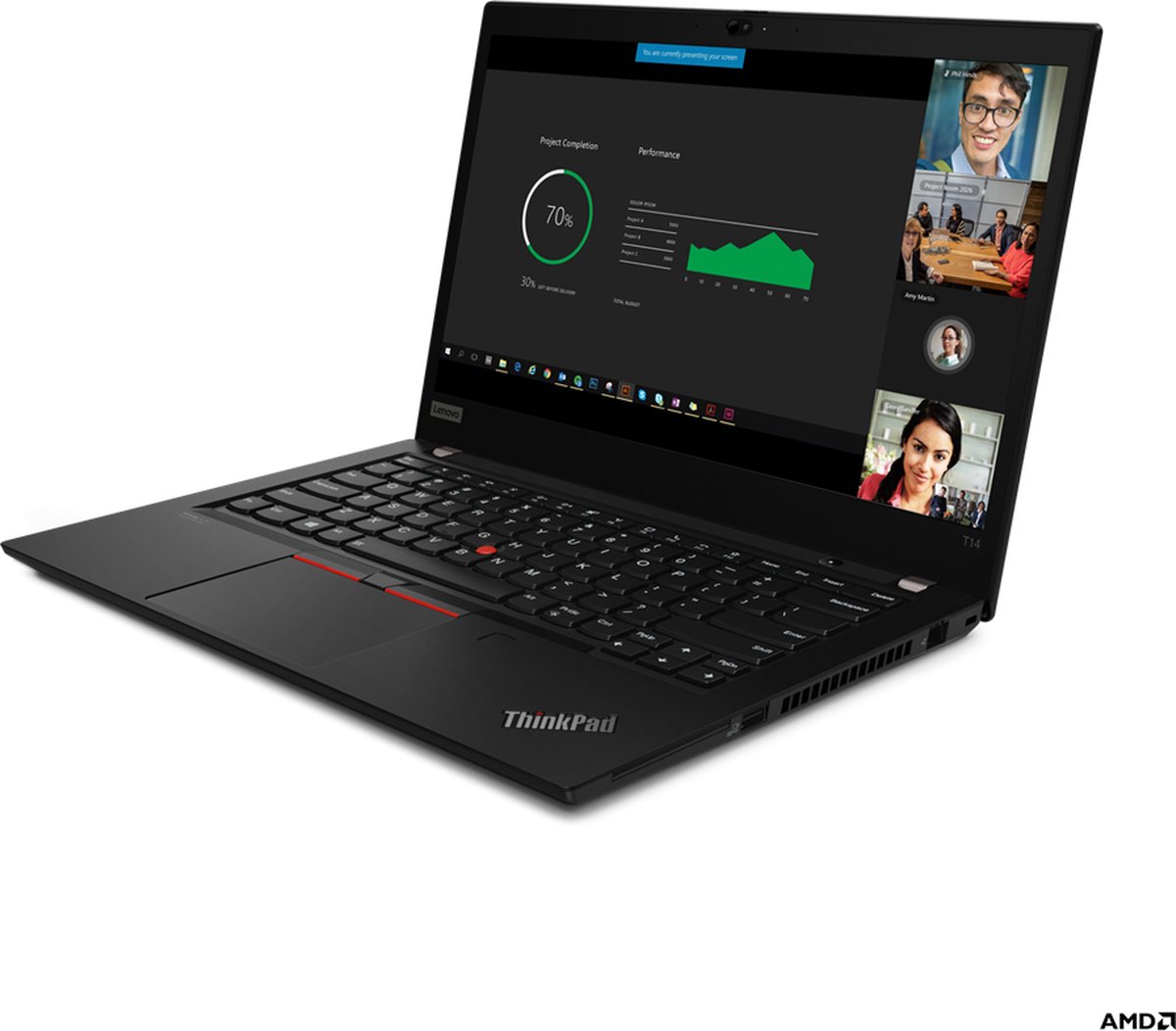 レノボ Thinkpad T14 Gen2/Ryzen 5 Pro 5650U Lenovo ThinkPad T14 Gen 2 (AMD) AMD Ryzen™ 5 PRO 5650U Laptop 35,6