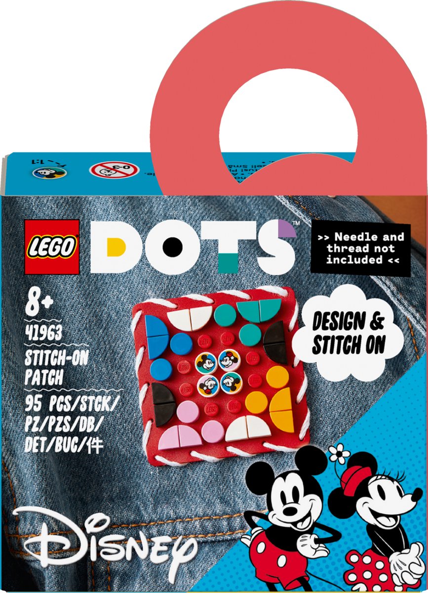 LEGO DOTS Mickey Mouse & Minnie Mouse: Stitch-on patch - 41963 - LEGO DOTS