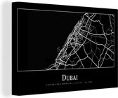 Tableau sur Toile Plan de Ville - Dubaï - Plan - Plan d'étage - 140x90 cm - Décoration murale