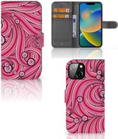 Hoesje ontwerpen Geschikt voor iPhone 14 GSM Hoesje Swirl Pink