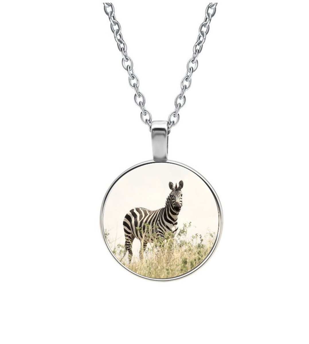 Ketting Glas - Zebra