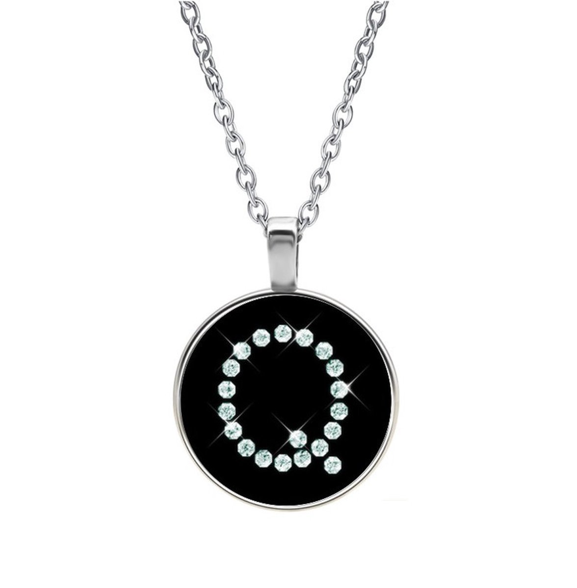 Ketting Glas - Diamant Q