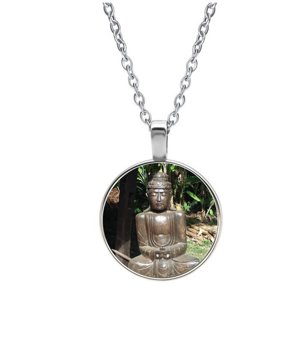 Ketting Glas - Buddha
