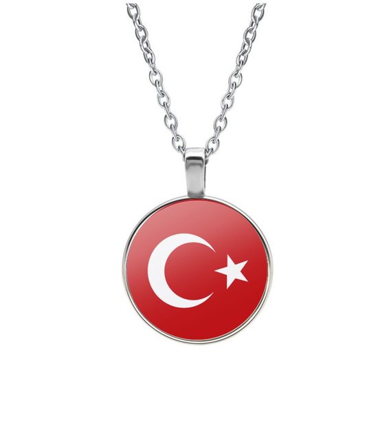 Ketting Glas - Vlag Turkije