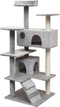 Prolenta Premium - Kattenkrabpaal met sisal krabpalen 125 cm grijs - Huis en Tuin
