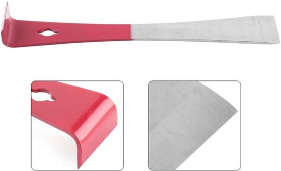 Stainless Steel Beehive Scraper Beekeeping Tool Beekeepers Pry Trim Equipment, Dyed Red J Hook Tool, Beehive Hand Tool — afbeelding 3