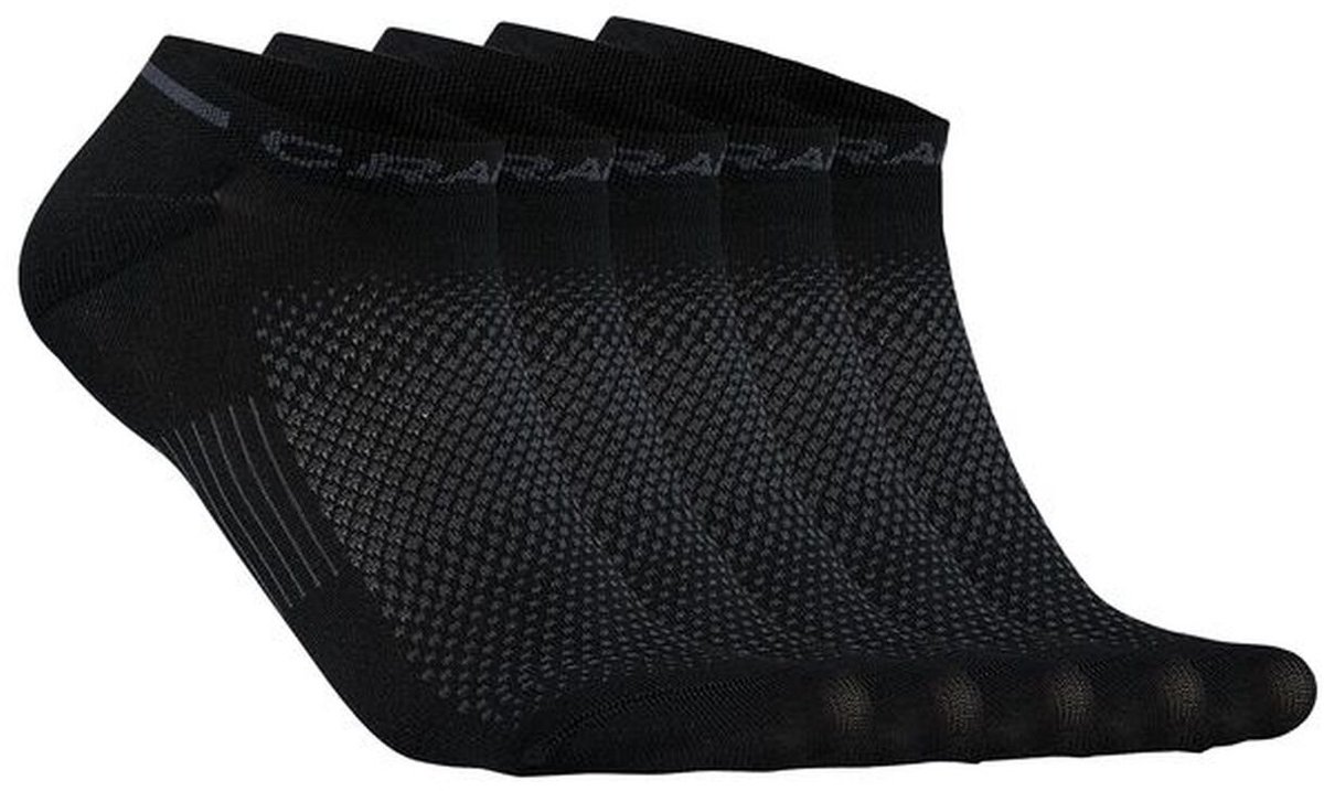 CRAFT ACTIVE SHAFTLESS SOCK 5-PACK Unisex Sportsokken - Zwart