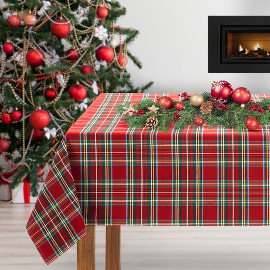 Yeahshion Tafelkleed rechthoekig, vuilafstotend, wit, 140 x 200 cm, polyester-linneneffect, waterdicht tafelkleed voor tafel, eetkamer, restaurant, bescherming (wit, 140 x 200 cm