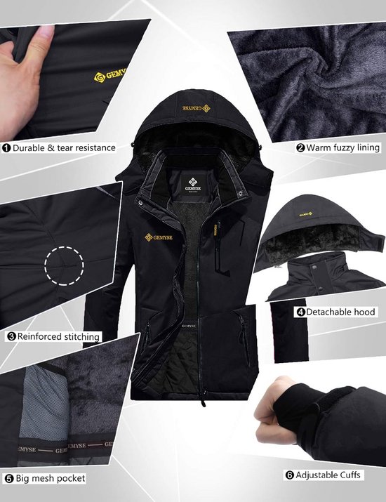 Waterdicht Herenjack - Lichtgewicht Comfort & Moderne Stijl - Outdoor Winter