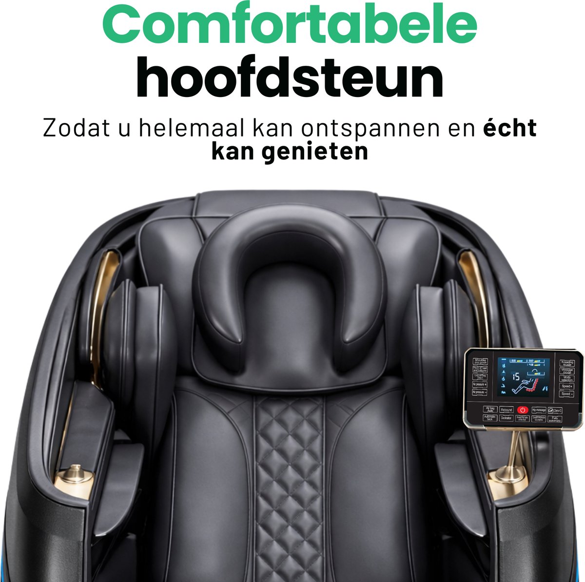 AlienComfort™ NOVA Massagestoel met Verwarming en 10 Rollers - afbeelding 3