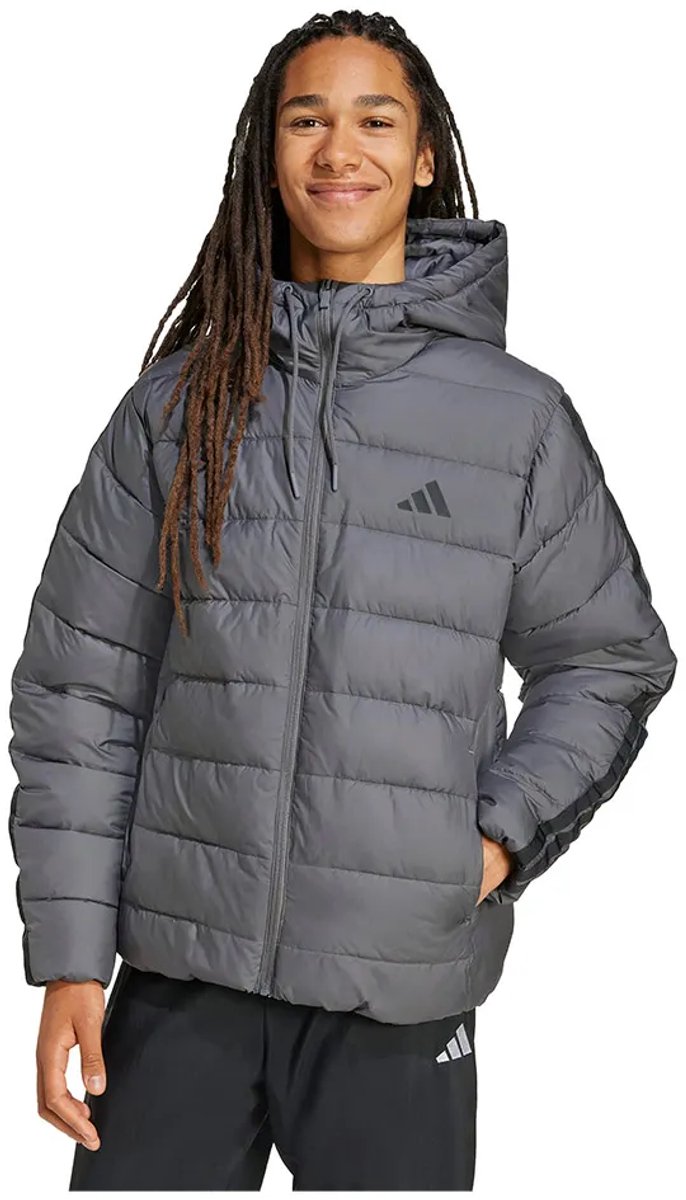 Adidas Essentials Climawarm 3 Stripes Synthetic Down Jas XL Man Grijs