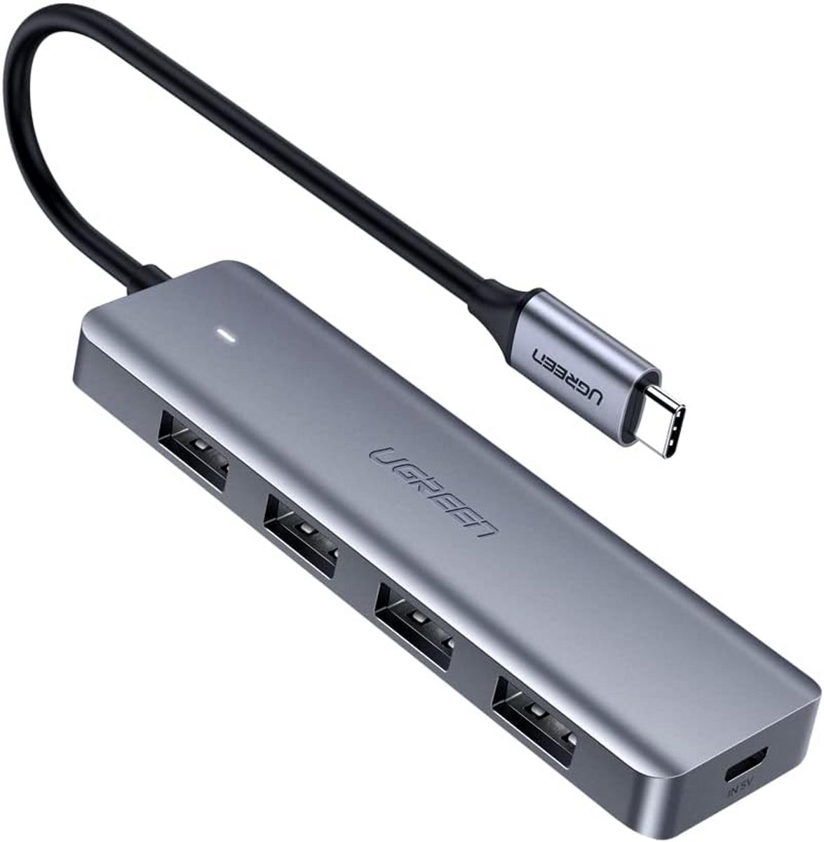 USB 3.0 Type-C Interface Hub met 4 Poorten voor Snelle Gegevensoverdracht