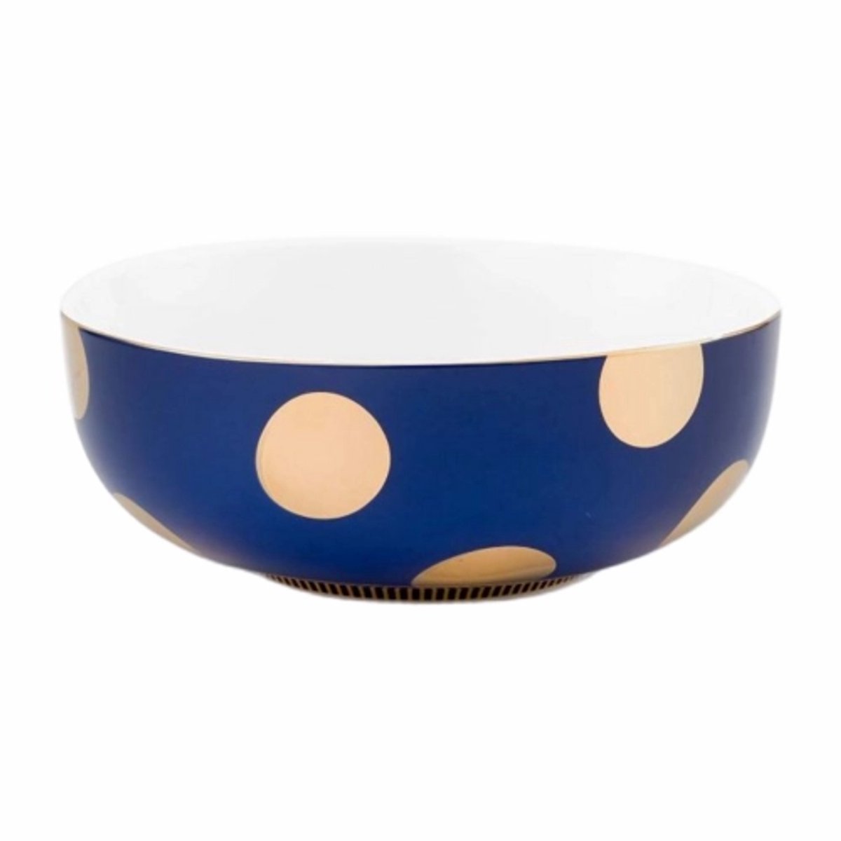 Kom Pip Studio Dot Delight Navy-Gold 15 cm (Set van 2)