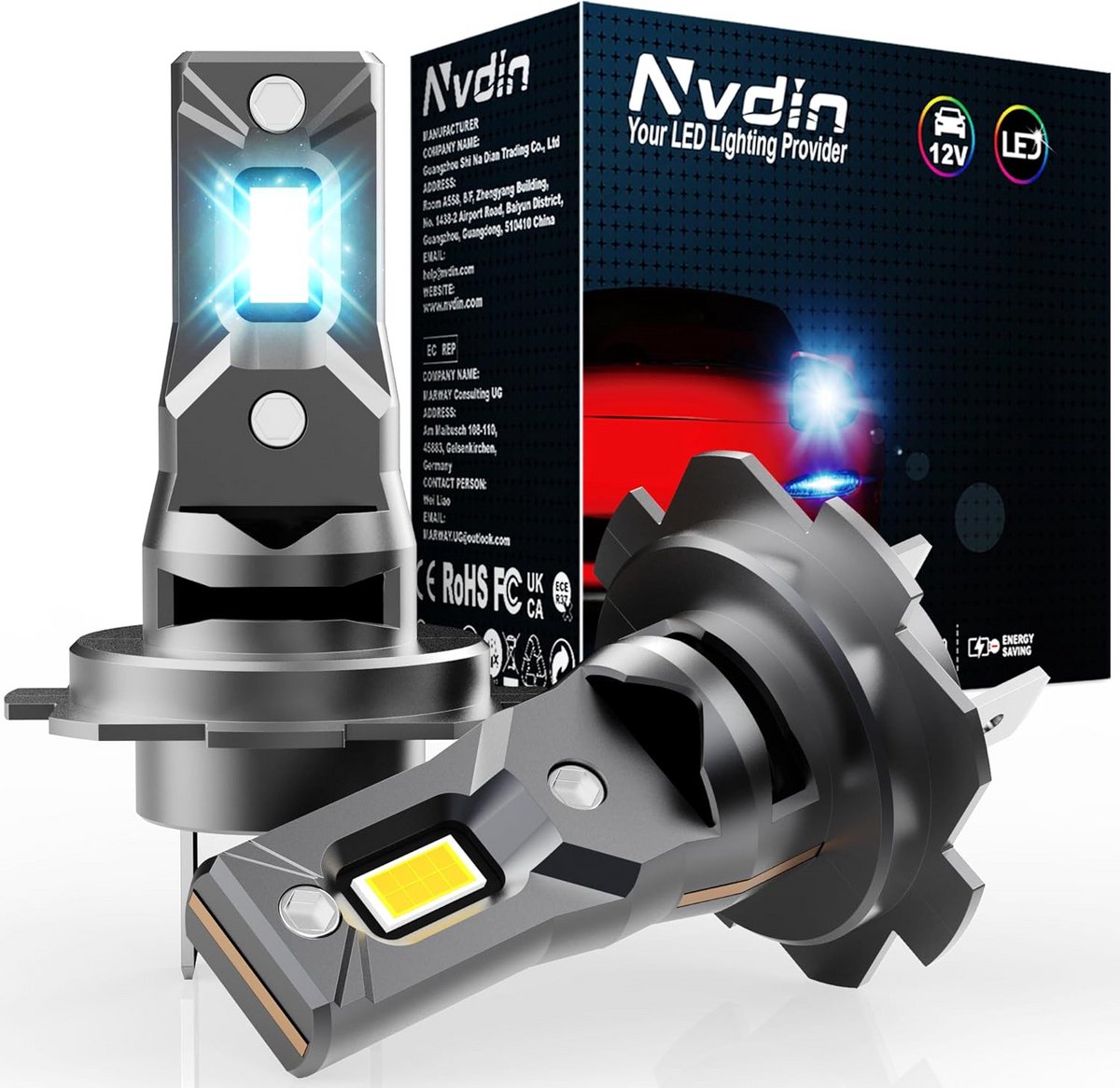 H7 LED-lampen voor auto en motorfiets - 26000 Lumen - 12V - 6000K