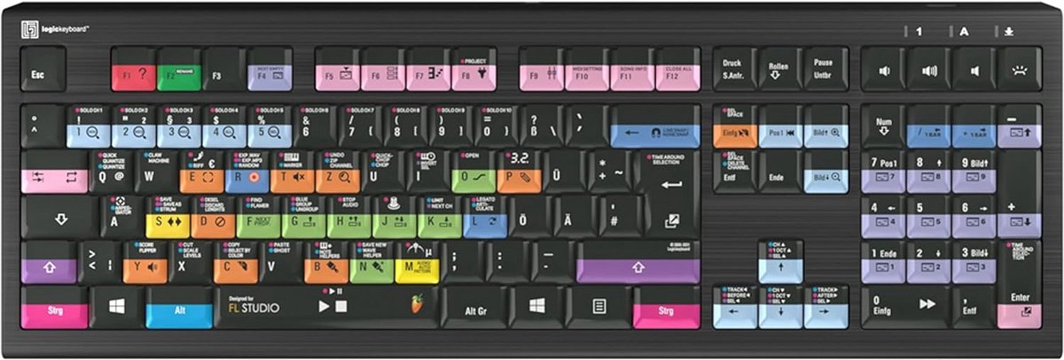 PC-Compatible Keyboard for FL Studio - German Layout