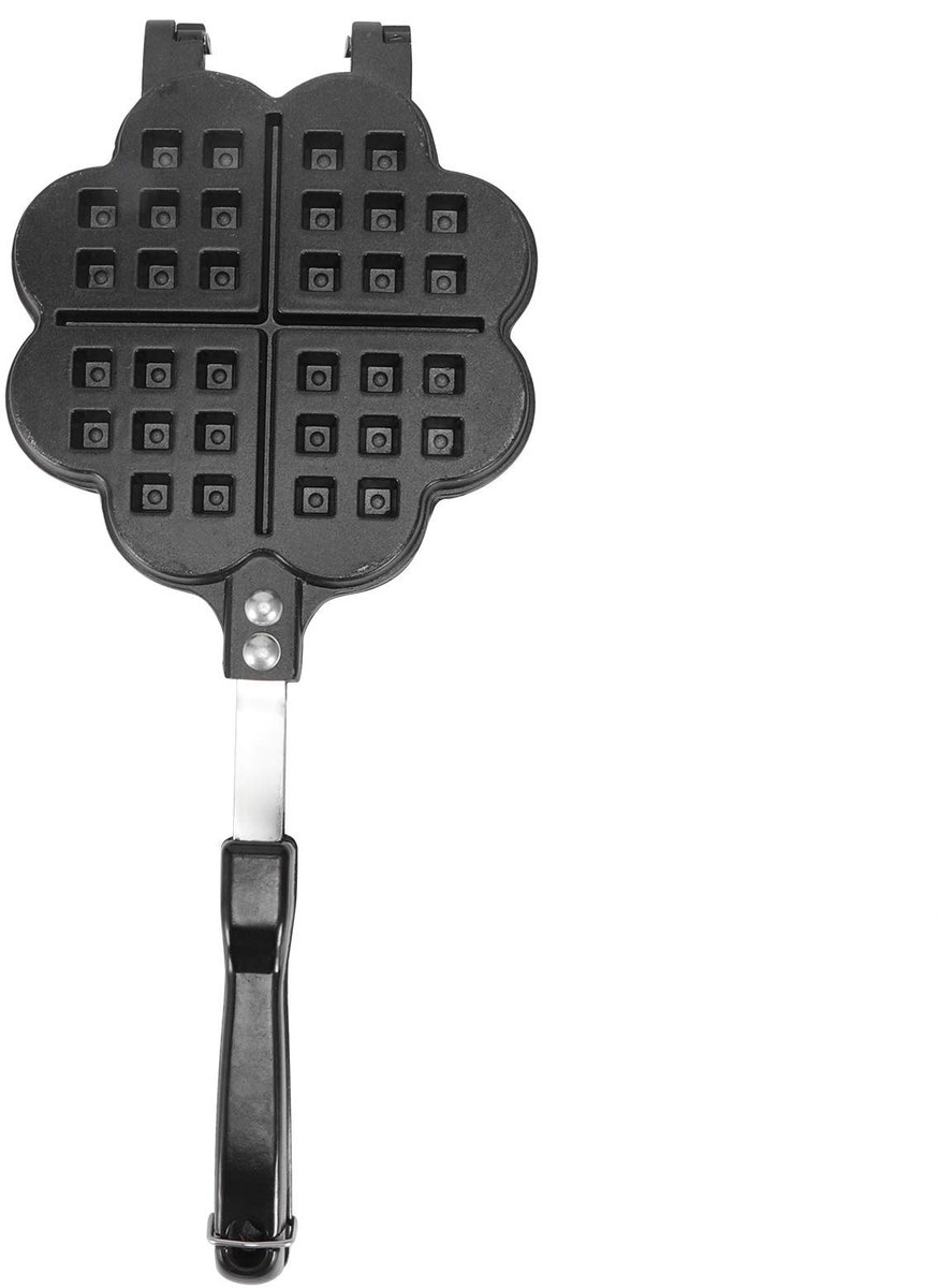 Hartwafelijzer, Kookplaat Wafelijzer, Pan Wafel, Anti-aanbak Wafelijzer Pan, Kachel Top Wafel Koekenpan, Wafelijzer Pan voor Familie Ontbijt Bakken