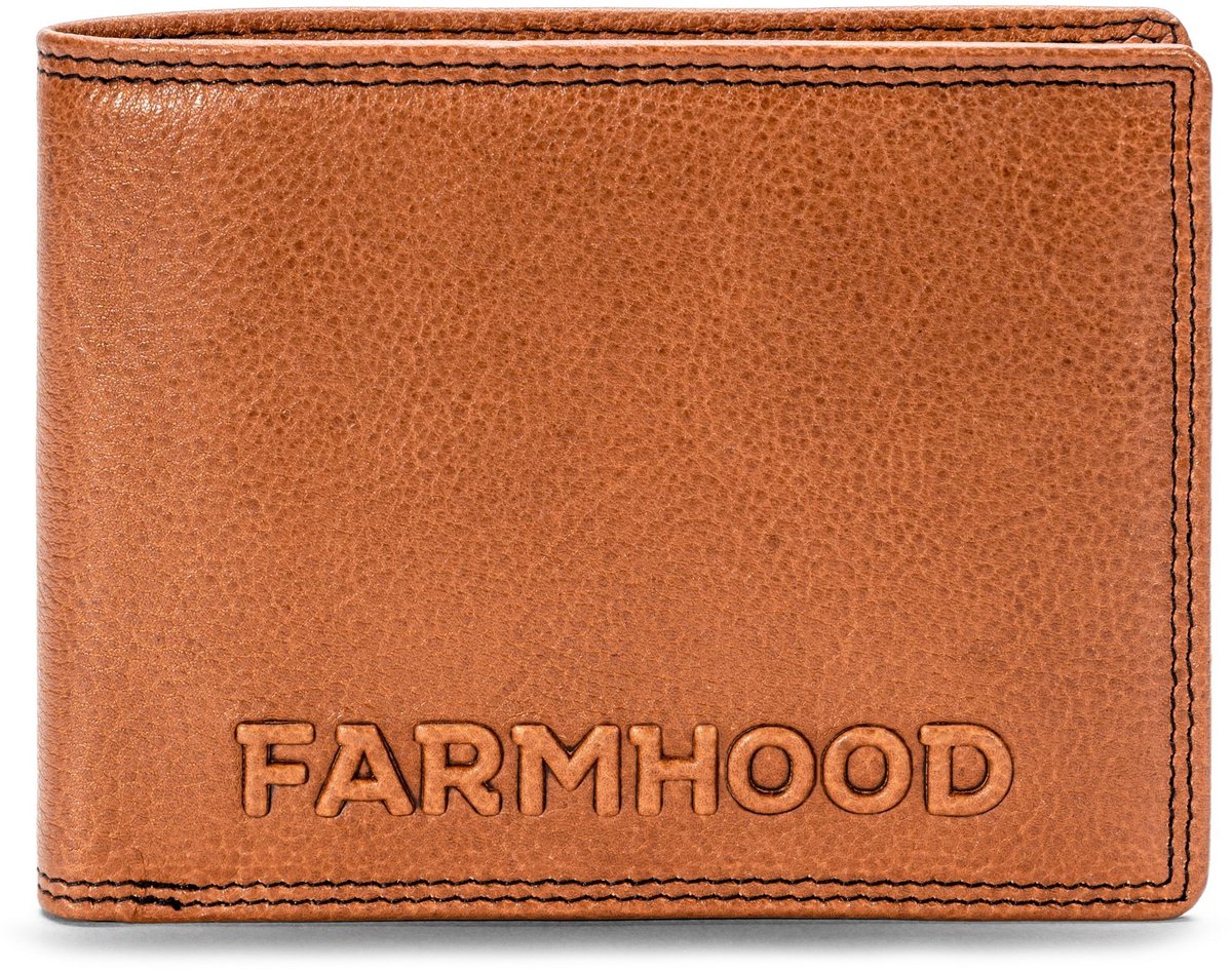 Farmhood Memphis Portemonnee RFID-bescherming Leder 12.5 cm - Jongens - Horizontaal - camel