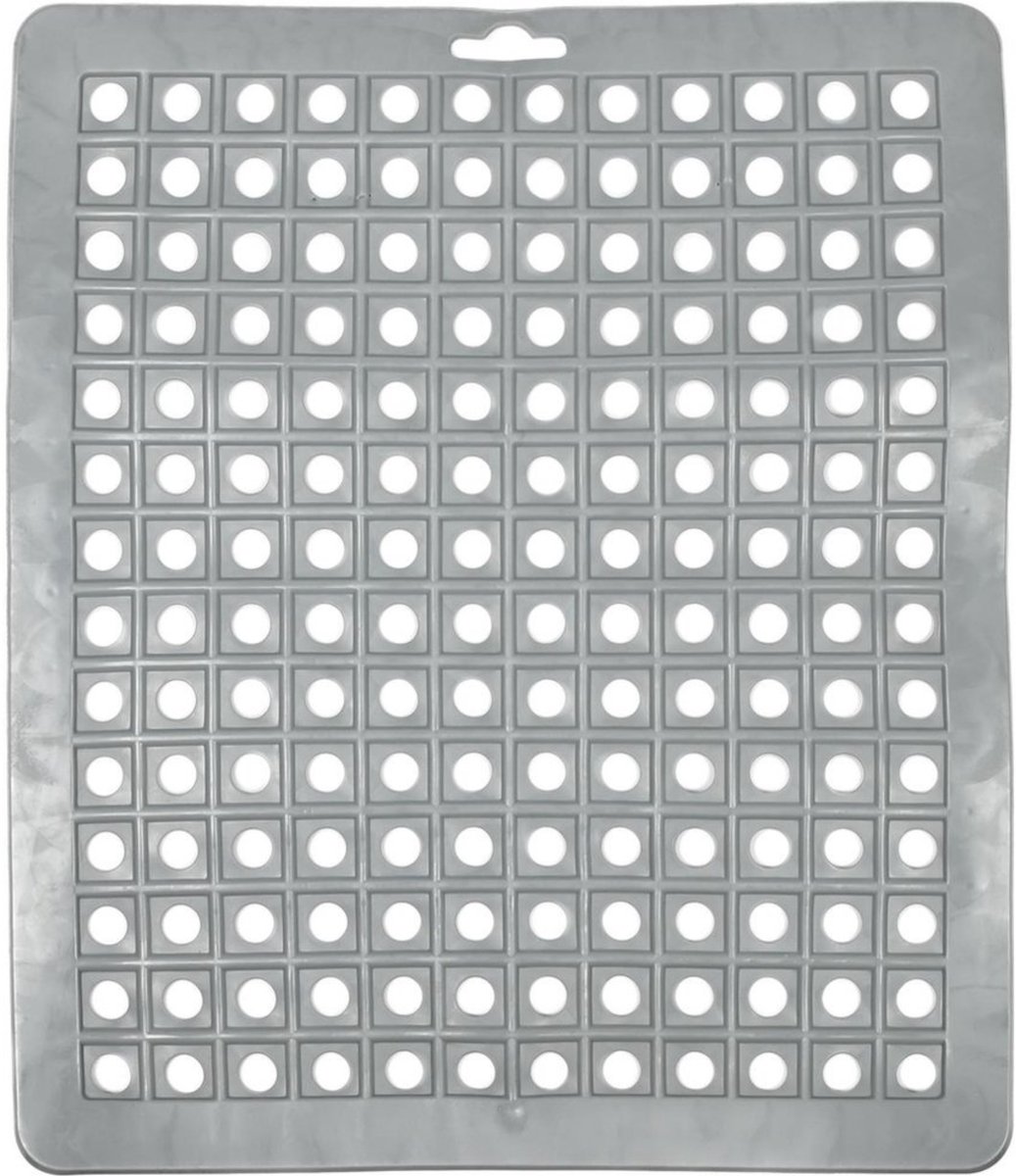 Benson Gootsteenmat - vierkant - grijs - 25 x 29 cm - spoelbakmat - bescherming