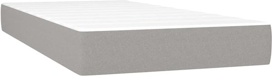 vidaXL-Boxspring-met-matras-en-LED-stof-lichtgrijs-120x190-cm