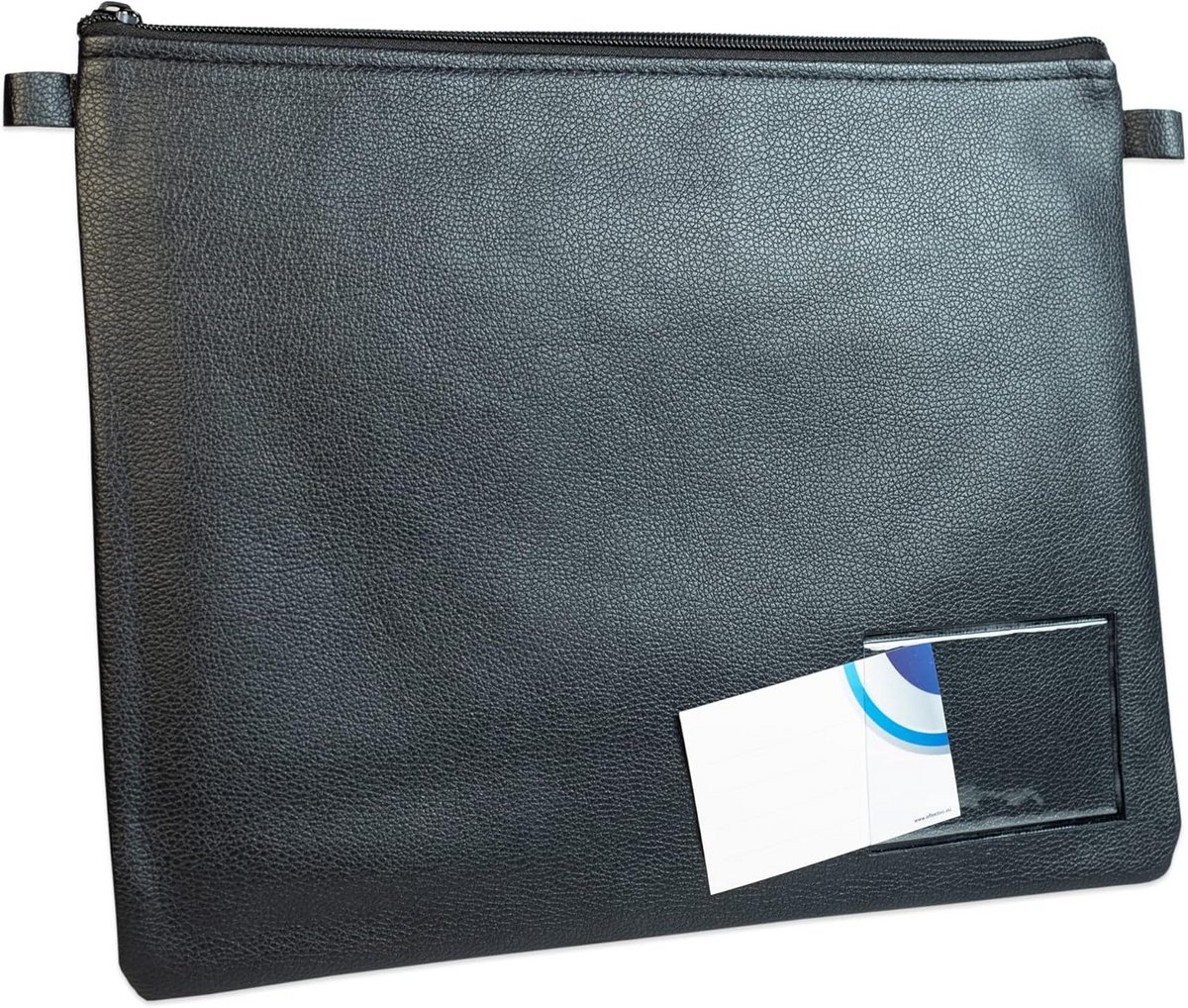 Banktas XL met venster 32 x 26,5 cm - Kunstleer zwart