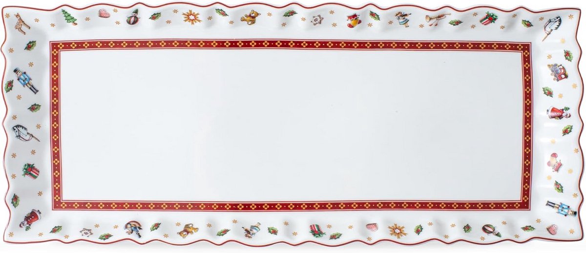 Kerst taartbord speelse design 39 x 16 cm