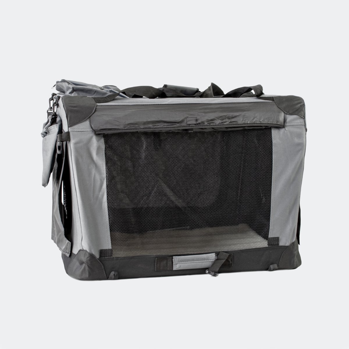 Bol.com InnoPet Carrier All-In-One - Lichtgewicht Opvouwbare bench - 60 x 42 x 42 cm - Nylon - Grijs aanbieding