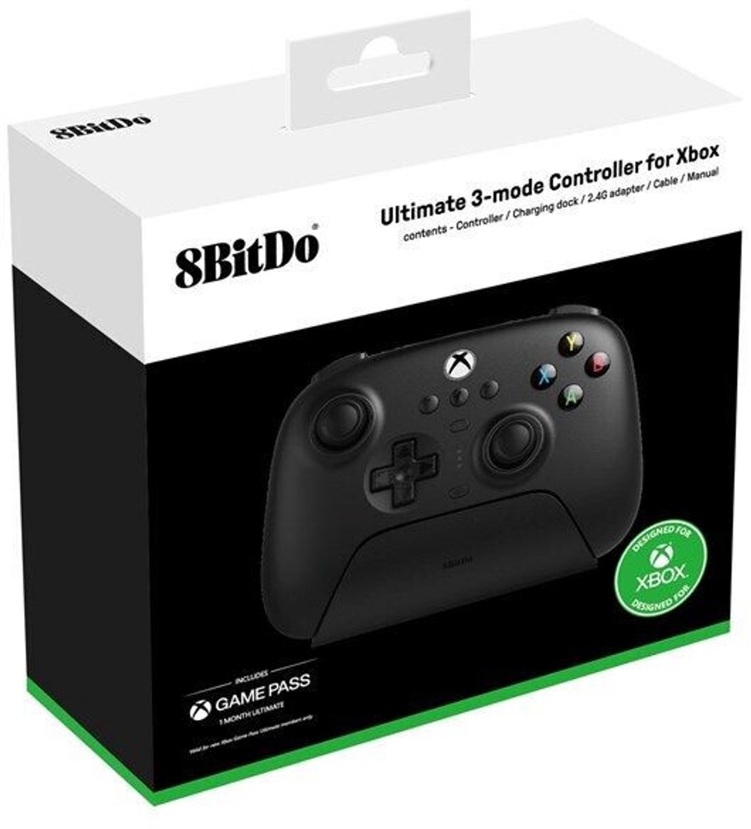 8Bitdo Ultimate 3 Zwart Bluetooth/RF/USB Gamepad Analoog/digitaal Android, PC, Xbox One, Xbox Series S, Xbox Series X thumbnail 5