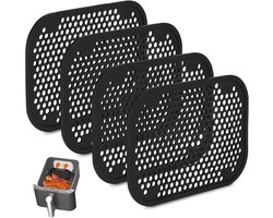 4 stuks spatbescherming, Geschikt voor Ninja Double Stack XL SL400EU en SL300EU, siliconen airfryer-vetspatbescherming, herbruikbaar, siliconen spatbescherming voor Ninja accessoires voor