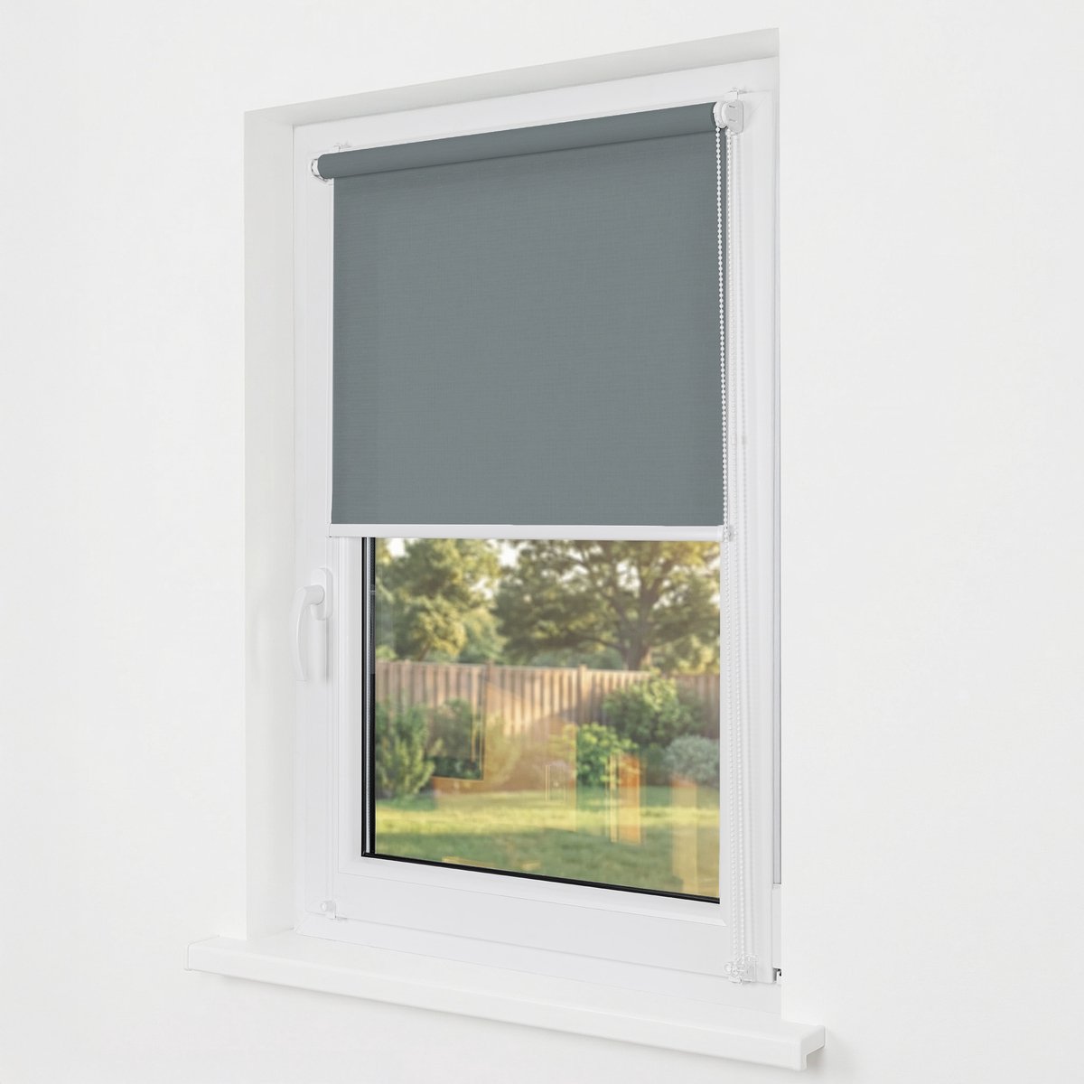 Estika Klemmfix rolgordijn zonder boren 60x150 cm donkergrijs lichtdoorlatend