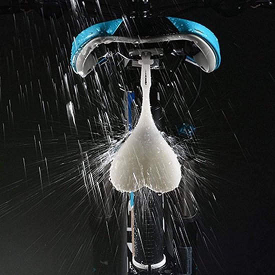 Waterdicht LED Fiets Achterlicht Hartvormig Waarschuwingslamp voor Onder Zadel — afbeelding 3