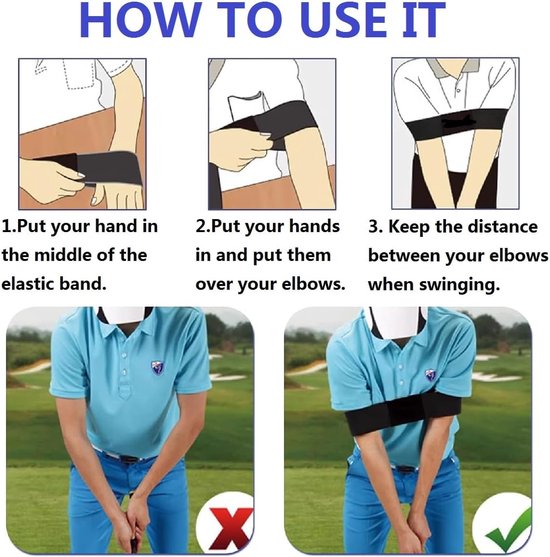 Arm Swing Trainer voor Pols Golf 2 Stuks voor Golfers Verbeter Uw Swingpositie van Merkloos — afbeelding 4