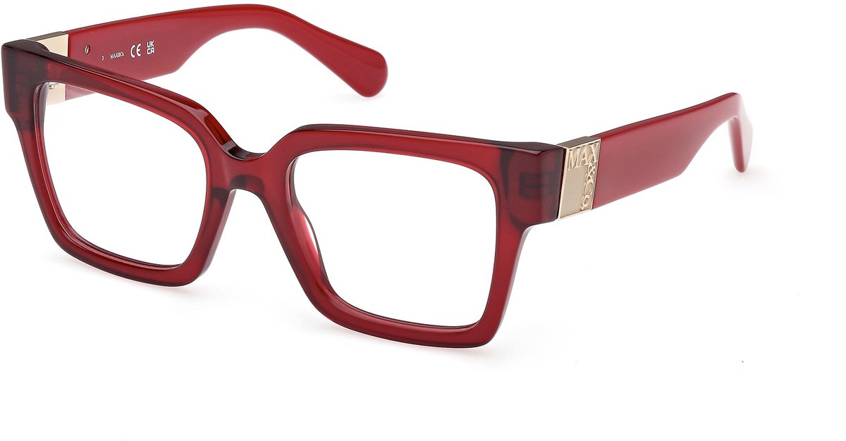 Max &co MO5175 Shiny dark red 51/19/140 WOMAN Brilmonturen