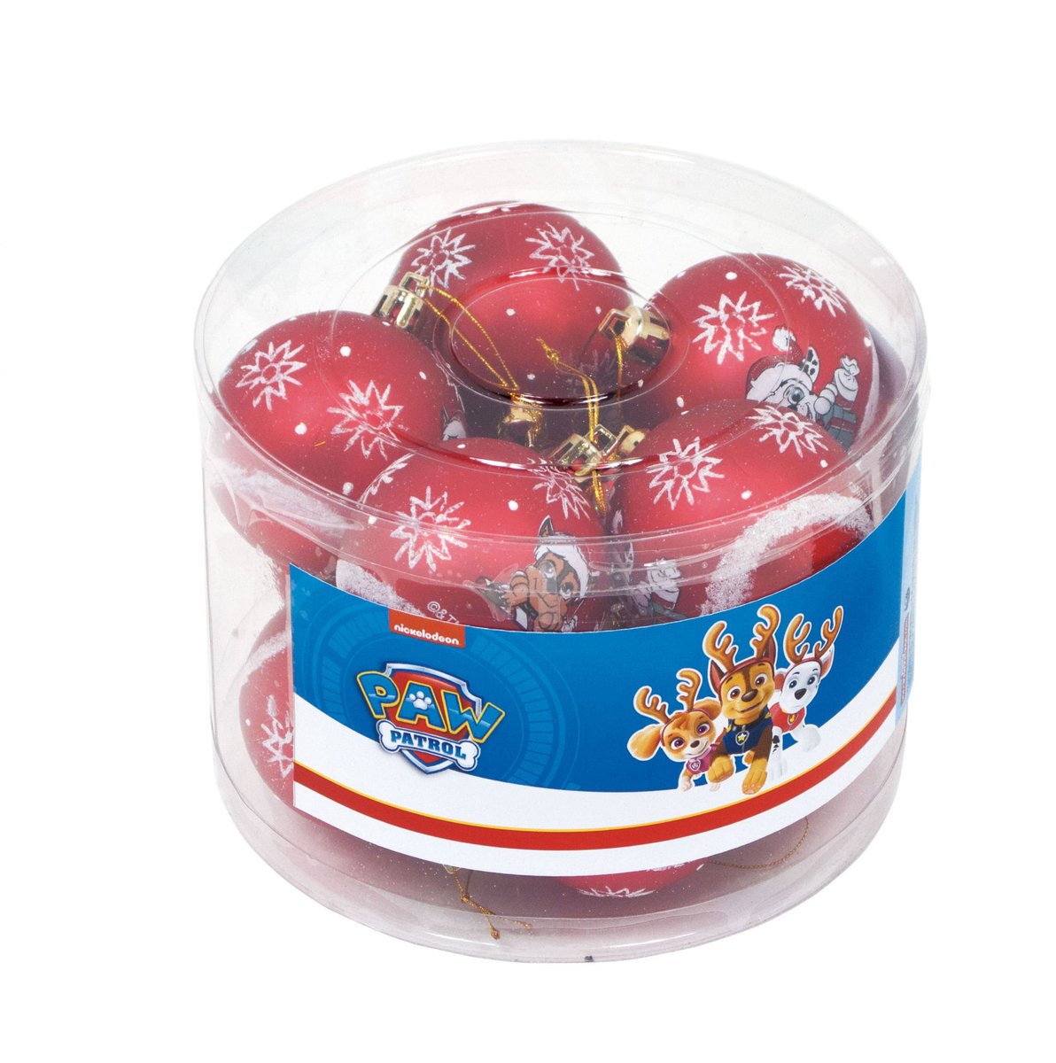 Kerstbal The Paw Patrol Friendship Rood 10 Stuks Plastic (Ø 6 cm)