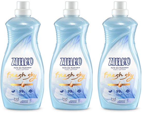 ZIELKO – Wasverzachter Fresh Sky – 3 × 1,52 L (228 wasbeurten)