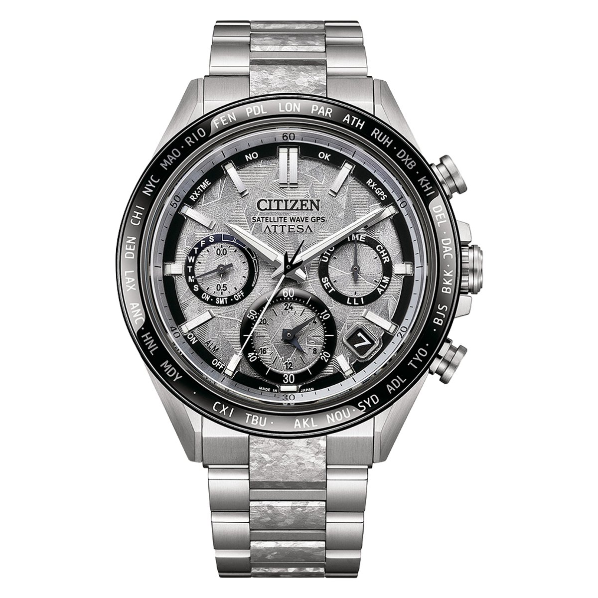 Citizen Attesa Satellite Wave Limited Edition CC4076-65A Horloge - Titanium - Zilverkleurig - Ø 44 mm