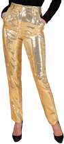 Widmann - Costume années 80 & 90 - Pantalon à paillettes Proud To Be Goud Femme - Or - Large - Déguisements - Déguisements