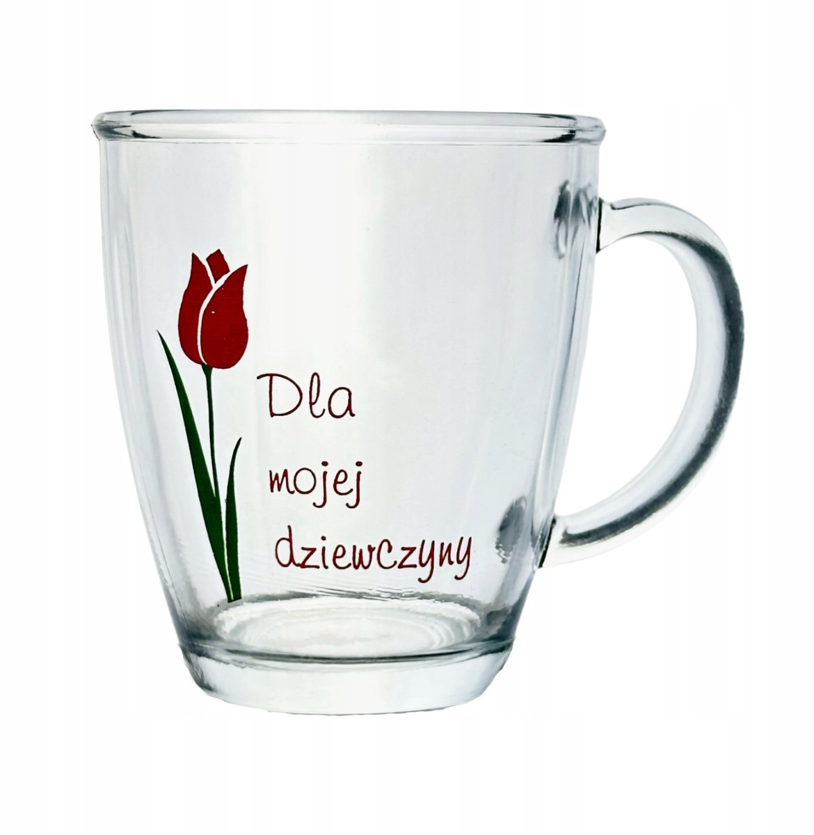 Romantische Mok "Voor Mijn Vriendin" - 300ml Glazen Koffie & Theemok