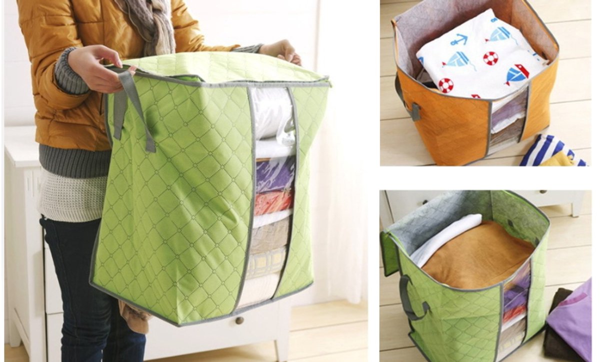 Opbergtas voor beddengoed, kleding en speelgoed - 24x44x40 cm