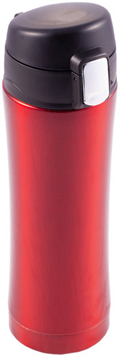 Secure Thermobeker Rood 400 ml - Dubbelwandig RVS